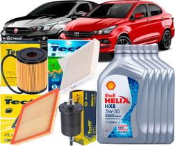 Kit Troca De Óleo 5w30 e Filtros Fiat Cronos 1.8 16v 2017 2018 2019 2020 202