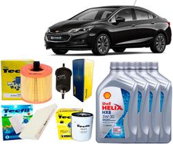 Kit Troca De Óleo 5w30 e Filtros Gm Cruze 1.4 2017 2018