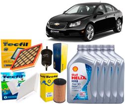 Kit Troca De Óleo 5w30 e Filtros Gm Cruze 1.8 2011 2012