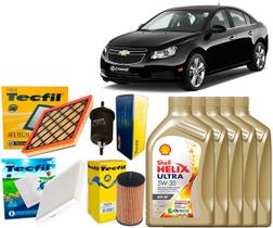 Kit Troca De Óleo 5w30 e Filtros Gm Cruze 1.8 2012 2013