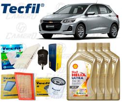 Kit Troca De Óleo 5w30 e Filtros Gm Onix Hatch 1.0 12v Turbo 2019/2022