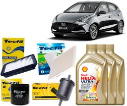 Kit Troca De Óleo 5w30 e Filtros Hyundai Hb20 e Hb20s 1.0 12v 2020 2021