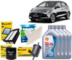Kit Troca De Óleo 5w30 e Filtros Hyundai Hb20 e Hb20s 1.0 2021 2022