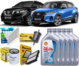 Kit Troca de Óleo 5w30 e Filtros Nissan Kicks 1.6 16V 2016 2017 2018 2019 2020 2021 2022 2023