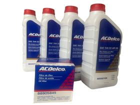Kit troca de oleo 5w30 + filtro PRISMA 2012 a 2020 gm 98550168 - ACDELCO