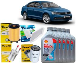 Kit Troca De Óleo 5w40 e Filtros Vw Jetta 2.0 8V 2014 2015