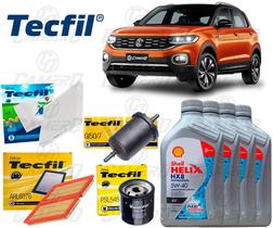 Kit Troca de Óleo 5w40 e Filtros Vw T-Cross 1.0 2021 2022