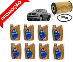 Kit Troca De Óleo Amarok Gulf GVX 5w30 SN 8 Litros + Filtro