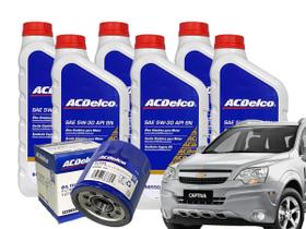 Kit Troca de Óleo Captiva 3.6 V6 261cv 2008/... AWD/FWD ACDELCO Kit Troca de Óleo Captiva 3.6 V6 261cv 2008/... AWD/FWD ACDELCO