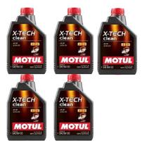 Kit Troca De Óleo Carro Motul X-tech Clean 5w-30 5 Litros