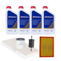 Kit Troca de Óleo Chevrolet Corsa Frente Montana FLEX acima de 2013 - Acdelco 5w30 Sintético Kit Troca de Óleo Chevrolet Corsa Frente Montana FLEX acima de 2013 - Acdelco 5w30 Sintético
