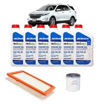 Kit Troca De Óleo Chevrolet Equinox 2.0 Turbo - Acdelco 5w30 Sintético