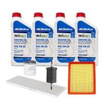 Kit Troca de Óleo Chevrolet Montana 1.4 Flex Acima De 2017 - Acdelco 0w20 Kit Troca de Óleo Chevrolet Montana 1.4 Flex Acima De 2017 - Acdelco 0w20