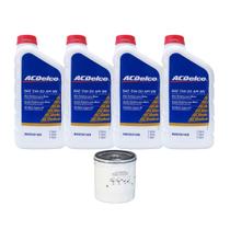 Kit Troca de Óleo Chevrolet Onix Prisma Flex Até 2017 5 Marchas - Acdelco 5w30 Semissintético