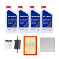 Kit Troca de Óleo Chevrolet Prisma 1.0/1.4 Onix 5 Marchas Flex Até 2016 - Acdelco 5w30 Sintético