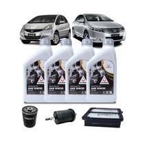 Kit Troca de Óleo City Fit 1.4/1.5 Flex 2009-2013 Honda 10W30 Kit Troca de Óleo City Fit 1.4/1.5 Flex 2009-2013 Honda 10W30