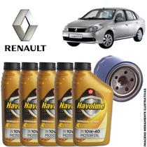 Kit troca de oleo do Renault Symbol 1.6 16v Flex