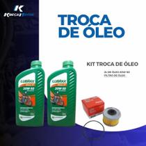 Kit troca de óleo e filtro (2l de óleo lubrax 20w-50 + filtro de óleo wega