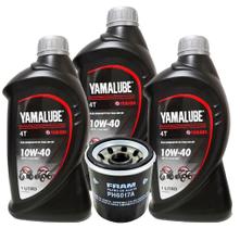 Kit Troca de Óleo E Filtro Mt03 R3 Xj6 Fz6 Yamalube 10w40