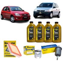 Kit Troca De Oleo E Filtros Celta Prisma 1.0 1.4 15w40 Semisintetico