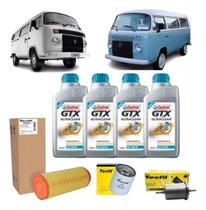 Kit Troca De Oleo E Filtros Vw Kombi 1.4 Flex 15w40 Castrol