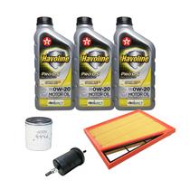 Kit Troca De Óleo Fiat Argo Mobi Uno Firefly 1.0 6v - 3 Havoline 0w20