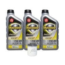 Kit Troca de Óleo Fiat Argo Mobi Uno Firefly 1.0 Acima 2017 - Havoline 0w20