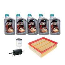 Kit Troca de Óleo Fiat Linea 1.9 Flex - 5 Selenia K 15W40