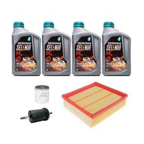 Kit Troca de Óleo Fiat Punto 1.8 8v Motor Gm Flex 2008-2010 - Selenia K 15W40