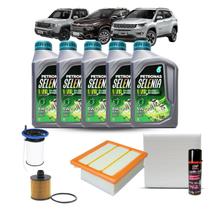 Kit Troca De Oleo Fiat Toro / Jeep Renegade Compass Diesel - 2.0 - Selenia WR 5W30 + Higienizador Kit Troca De Oleo Fiat Toro / Jeep Renegade Compass Diesel - 2.0 - Selenia WR 5W30 + Higienizador