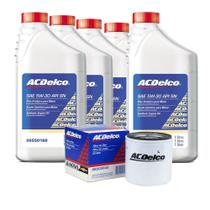 Kit Troca De Oleo Filtro 5w30 Sn Sintetico 5 Onix prisma agile celta meriva montana spin
