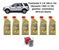 KIT TROCA DE OLEO FREELANDER II 2.0 Si4 2013 DIANTE CASTROL KIT TROCA DE OLEO FREELANDER II 2.0 Si4 2013 DIANTE CASTROL