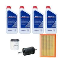 Kit Troca De Óleo GM Agile Corsa Classic Flex Acima De 2009 - Acdelco 5w30 Semissintético