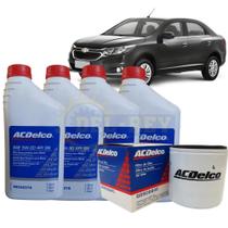 Kit Troca de Óleo GM Cobalt 1.4 e 1.8 AcDelco 5w 30 Sintético + Filtro de Óleo AcDelco