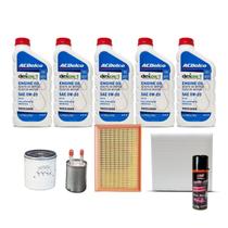 Kit Troca De Óleo Gm Tracker 1.4 Turbo Acima De 2018 - 5 LT Acdelco 0w20 + Higienizador