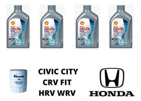 Kit troca de oleo honda hrv wrv city civic fit crv shell Kit troca de oleo honda hrv wrv city civic fit crv shell