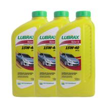 Kit Troca de Óleo Lubrax 15w40 API SL Semissintético 3L