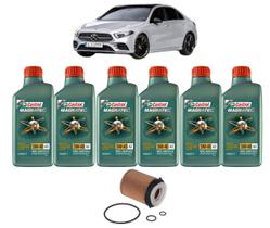Kit troca de oleo mercedes gla200 1.6 2015 diante castrol