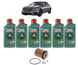 Kit troca de oleo mercedes gla250 2.0 2015 diante castrol