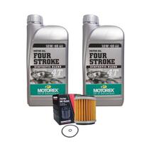 Kit Troca de Óleo MOTOREX 10W40 2 Lts + Filtro de Óleo VEDAMOTORS - Gas Gas EC 250f - Fazer 250 - Lander XTZ250 - Teneré Kit Troca de Óleo MOTOREX 10W40 2 Lts + Filtro de Óleo VEDAMOTORS - Gas Gas EC 250f - Fazer 250 - Lander XTZ250 - Teneré