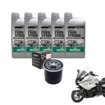 Kit Troca de Óleo MOTOREX 5W40 5 Litros + Filtro de Óleo VEDAMOTORS - BMW K 1600GT - K 1600GTL (2015-2022) Kit Troca de Óleo MOTOREX 5W40 5 Litros + Filtro de Óleo VEDAMOTORS - BMW K 1600GT - K 1600GTL (2015-2022)
