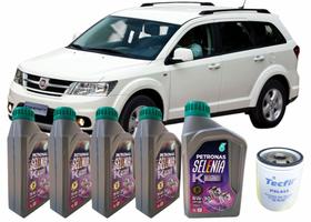 Kit Troca De Óleo Original Selenia K Power 5W30 API SP - Fiat Freemont