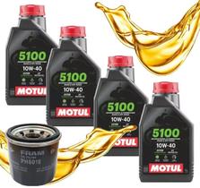 Kit Troca de Óleo Para Suzuki Bandit 1200 Bandit 650 Motul 5100 10w40 Com Filtro
