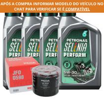 Kit Troca de Óleo Petronas Selenia Perform 5W30 + Filtro Wega JFO-0598 Kit Troca de Óleo Petronas Selenia Perform 5W30 + Filtro Wega JFO-0598