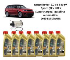 Kit troca de oleo range rover sport 5.0 v8 2010 em diante
