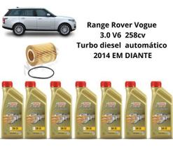 Kit troca de oleo range rover vogue 3.0 diesel 2014 diante