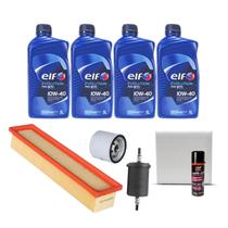 Kit Troca de Óleo Renault Logan Sandero 1.0 16v até 2013 - ELF 10W40 + Higienizador