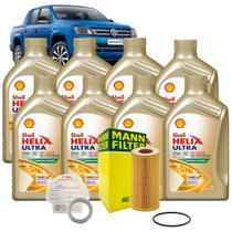 Kit Troca De Óleo Shell 0w30 Amarok V6 2018 2019 2020 2021 2022 2023 2024 2025