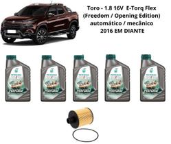 Kit troca de oleo toro 1.8 2016 diante selenia