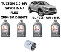 Kit troca de oleo tucson 2.0 gasolina flex
